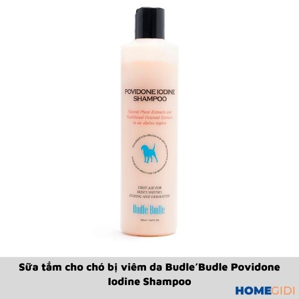 Sữa tắm cho chó bị viêm da Budle’Budle Povidone Iodine Shampoo